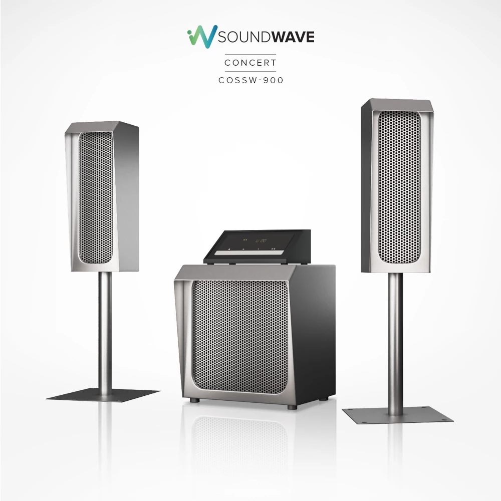 Stainless steel Cosmos SoundWave Concert set for outdoor TV in Abu Dhabi, durable and stylish.