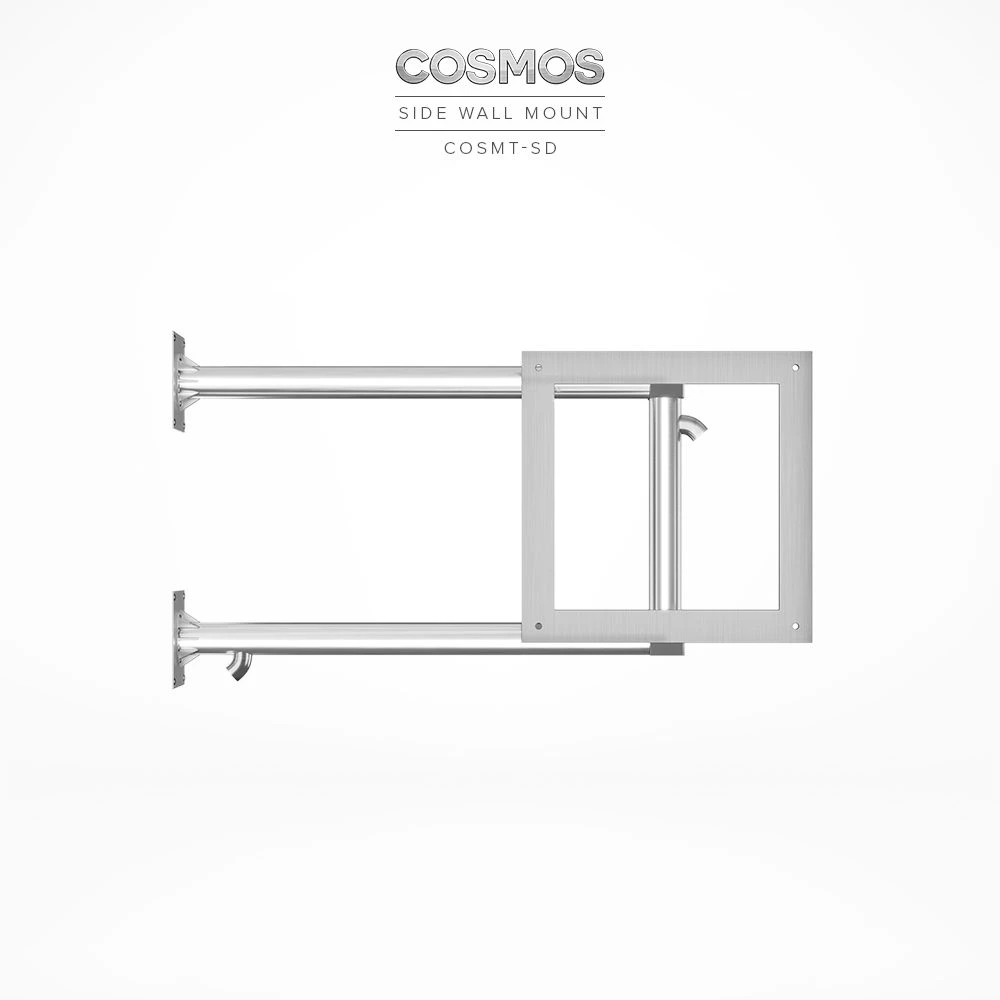 Side wall mount for Cosmos Outdoor TV, crafted from high-grade stainless steel, displayed in Ajman.