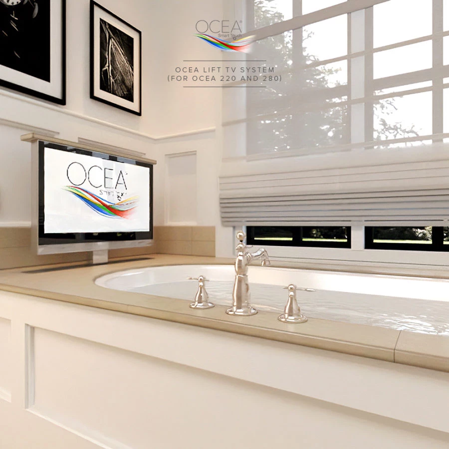 Bathroom TV with Ocea Pro Lift System in Dubai.